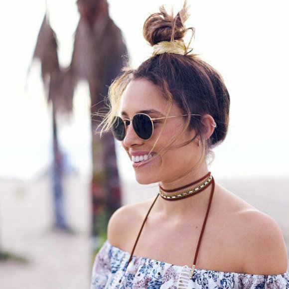 Jen Atkin x Chloe + Isabel Women's Jewel Suede Headwrap Choker Necklace - Picture 2 of 12